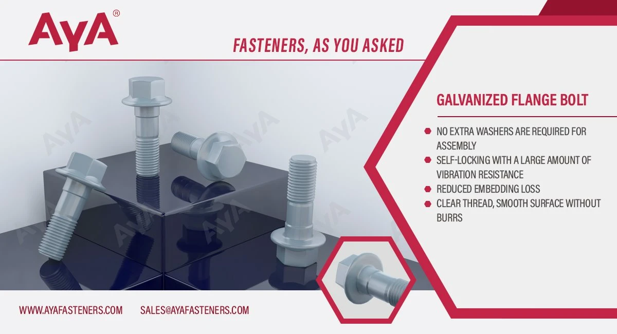 Galvanized Flange Bolt aya